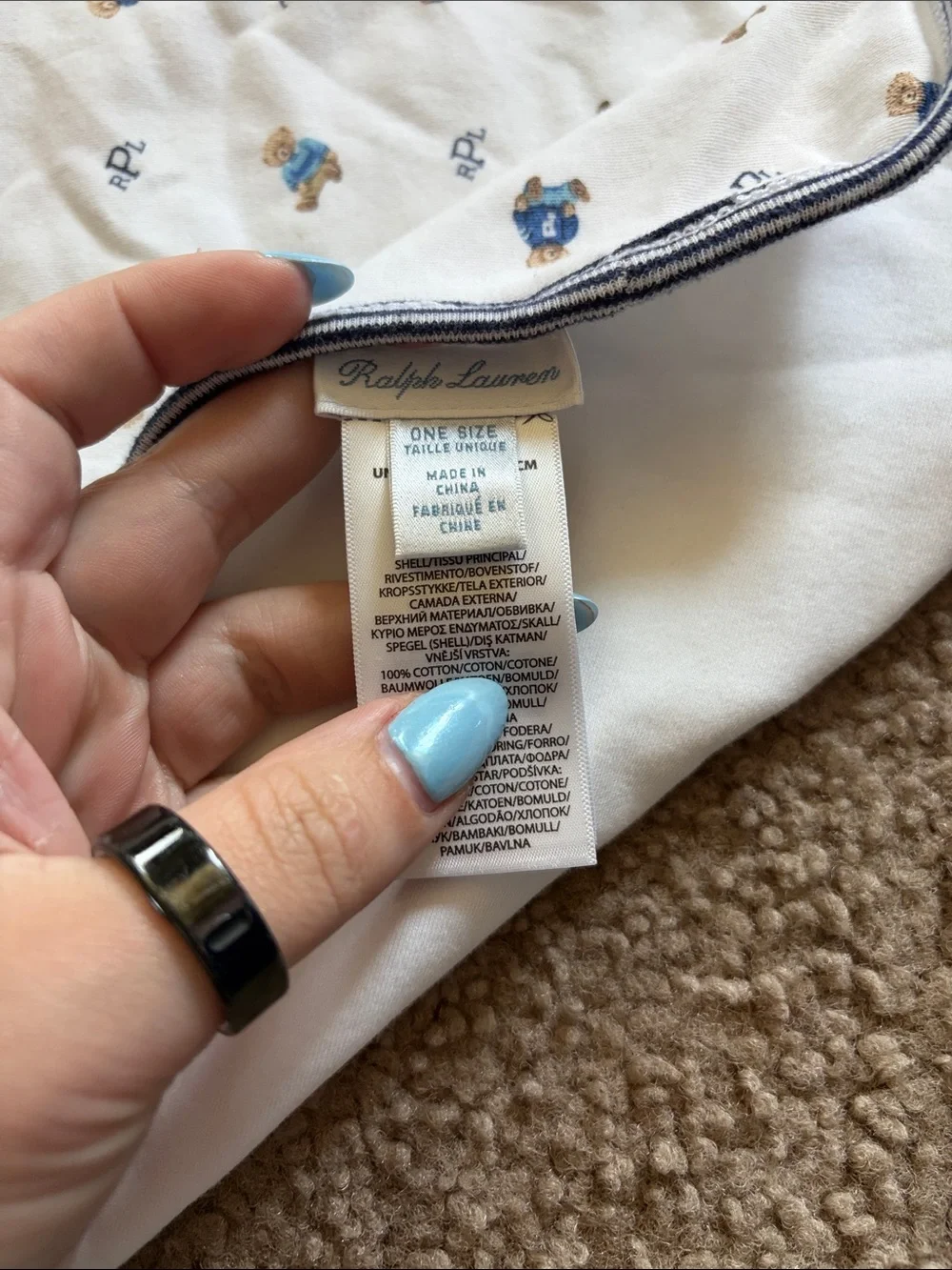 B65 Polo by Ralph Lauren Swaddle Blanket